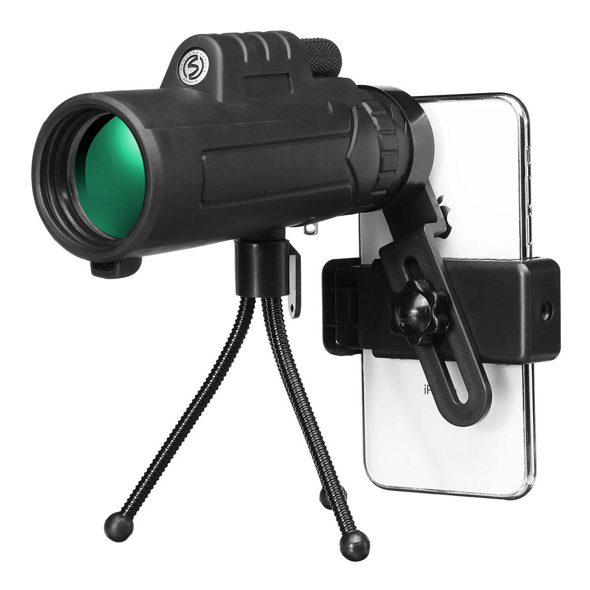 12x50 На открытом воздухе Монокуляр HD Оптический телефон ночного видения ночного видения Кемпинг Travel
