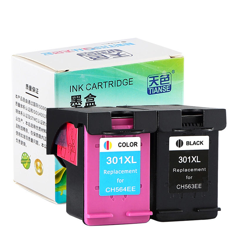 TIANSE 1 PC Replacement Ink Cartridge 301XL Printer Ink for HP 301 HP301 XL for HP Deskjet 1050 2050 2050s 2510 2540 305 Features  Compatible Model Printer  for HP Deskjet 1000  1050  1510  2000  2050  2050S  2510  2540  3000  3050  3050a  3054  3150  3501printersfor HP Envy 4500  4502  4504  5530  5532  5539printersAttetions If your original ink cartridge is 301 or 301XL   you Can Buy this HP 301XL  If your original ink cartridge is NOT 301  or not 301XL   DO NOT BUY this cartridge  Any questions  please contact us for advice  thank you  Specification  Brand  TIANSE Ink CartridgesCompatible Model  for HP 301XLWith Cartridge Chip  YesColor  Black  Tri Color C  M  Y Pages Yield 600 Pages  BK   400 Pages  Tri Color Ink Volume  18ml  BK   17ml  Tri Color Product Status  New and fulPackage includes 1 x Black Color Ink Cartridge