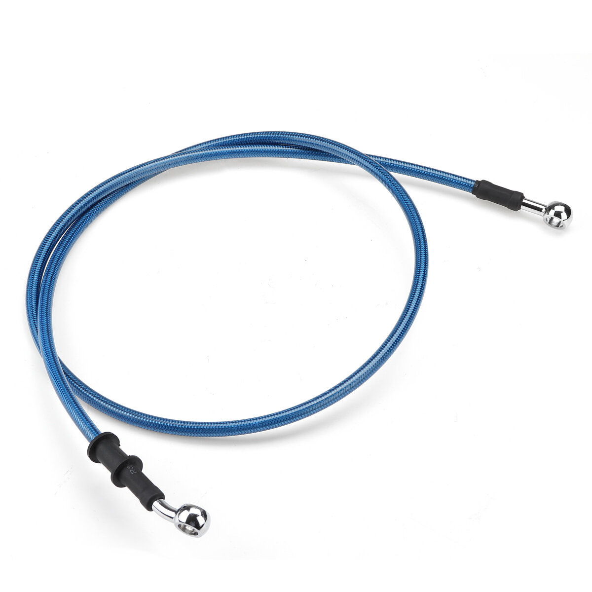 300mm-2200mm Motorcycle Braided Brake Clutch Oil Hose Line Pipe Cable Universal Blue