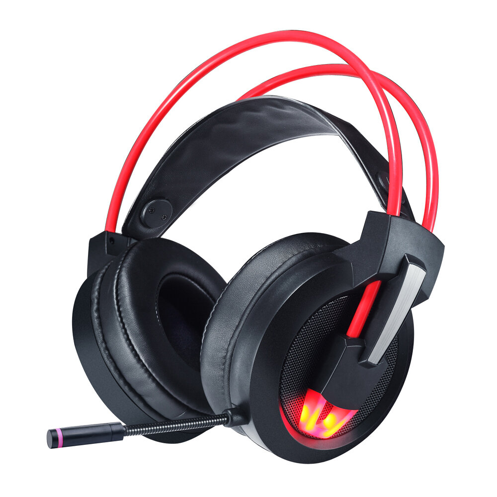 

SUTAI V9 Gaming Headphone USB 7.1 Stereo Sound Bass Game Headset with Mic LED Light for Computer PC Gamer