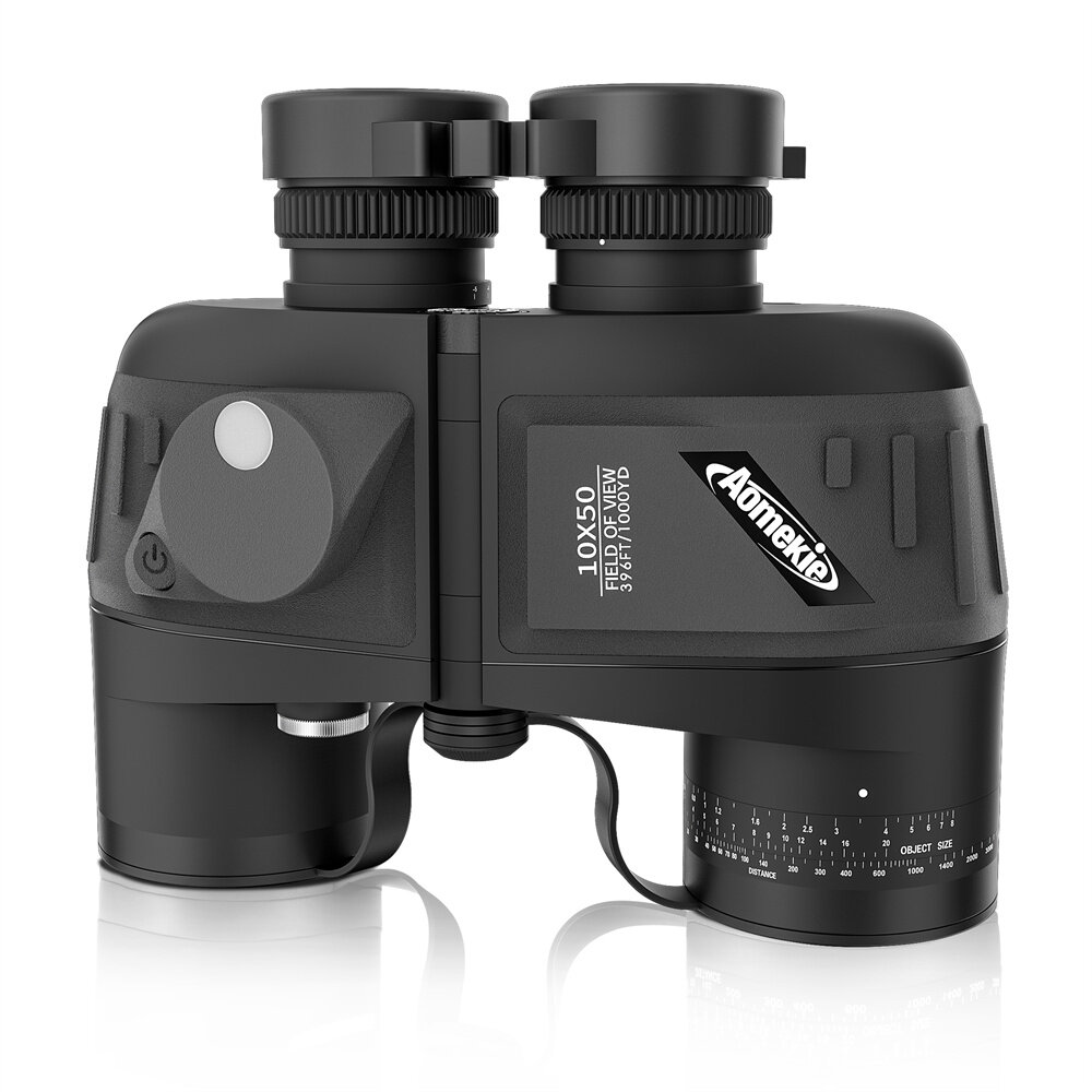 

[EU Direct] AOMEKIE Powerful 10X50 Binoculars HD Military Marine Bird Watching Waterproof Telescope With Internal Rangef