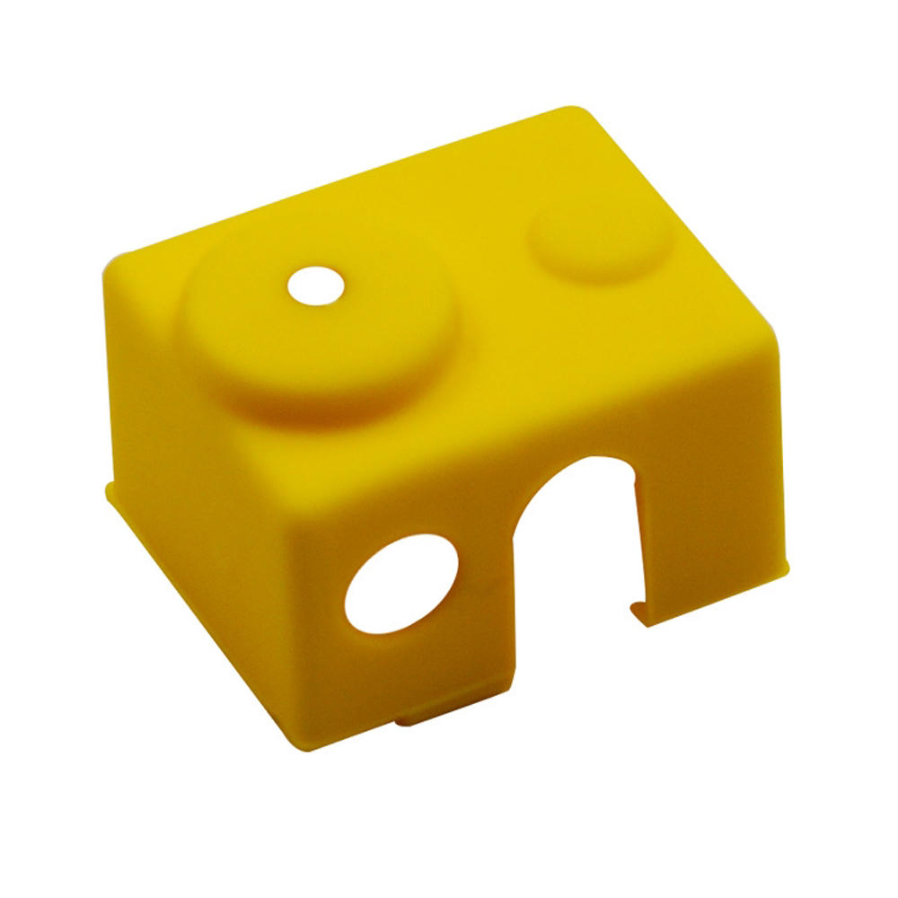 

3шт желтый универсальный блок Hotend изолирующий носок Силиконовый Чехол для 3D-принтера