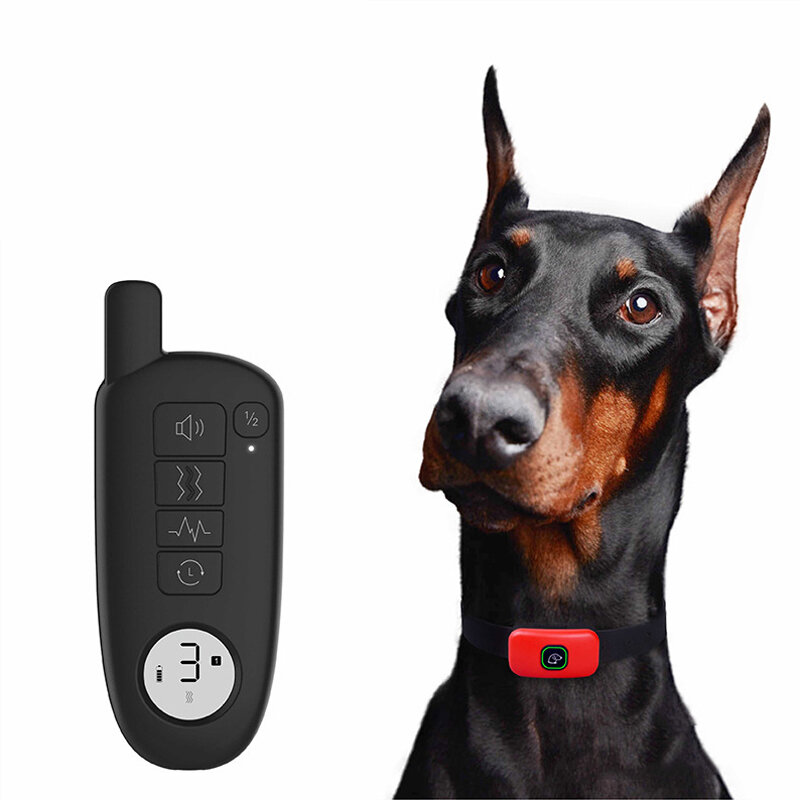 PEDONO Dog Training Collar IPX7 Waterproof USB Rechargeable 300M Remote Control Training Collar with Beep Vibration and