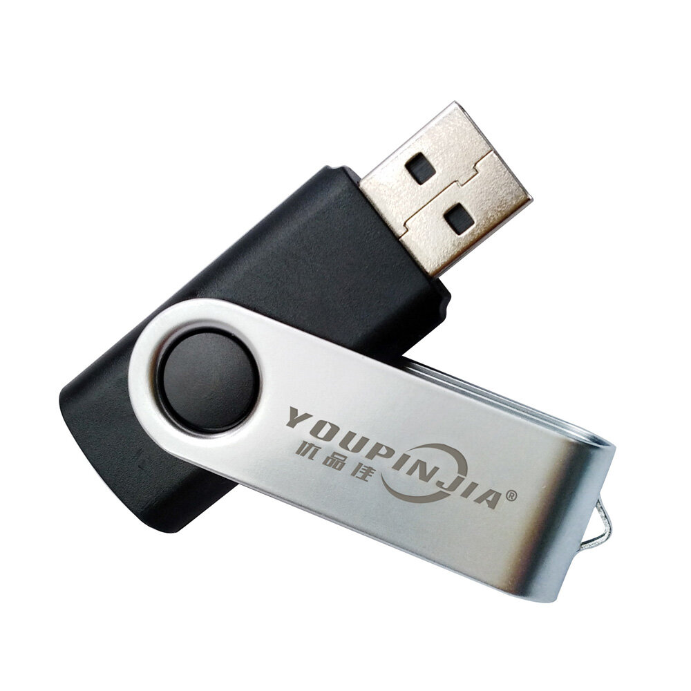 32G 64G USB2.0 Flashドライブ360°回転設計UディスクポータブルUSBスティックPenDriveサムドライブメタルプラグアンドプレイ