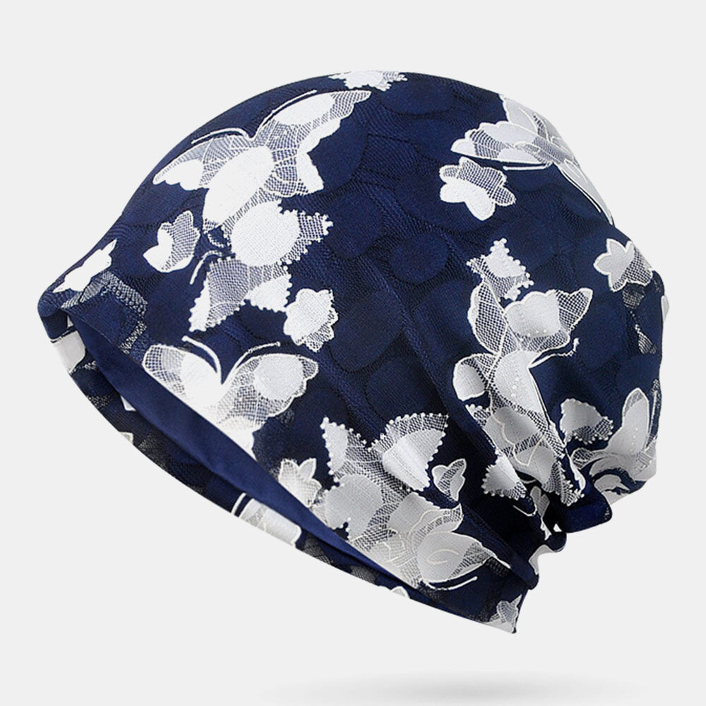 Butterfly Beanie Hat Printing Chemotherapy Cap Turban Cap