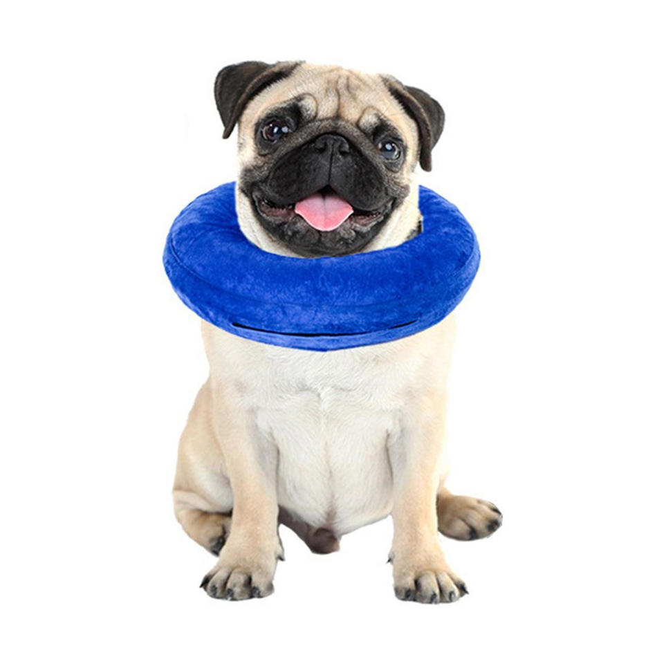 Inflatable pet collar for dog cat wound 