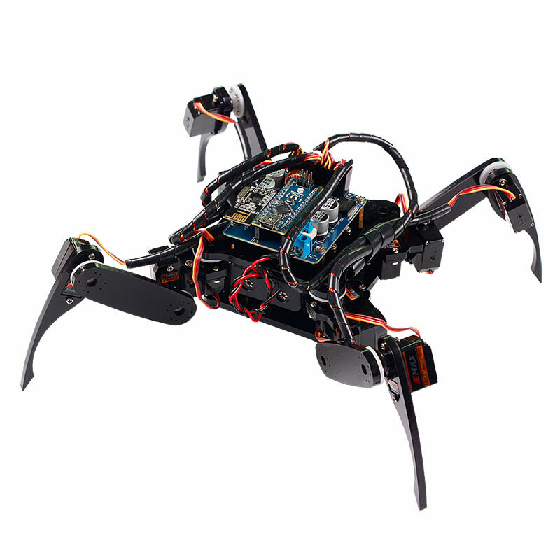 sunfounder crawling quadruped robot kit for arduino
