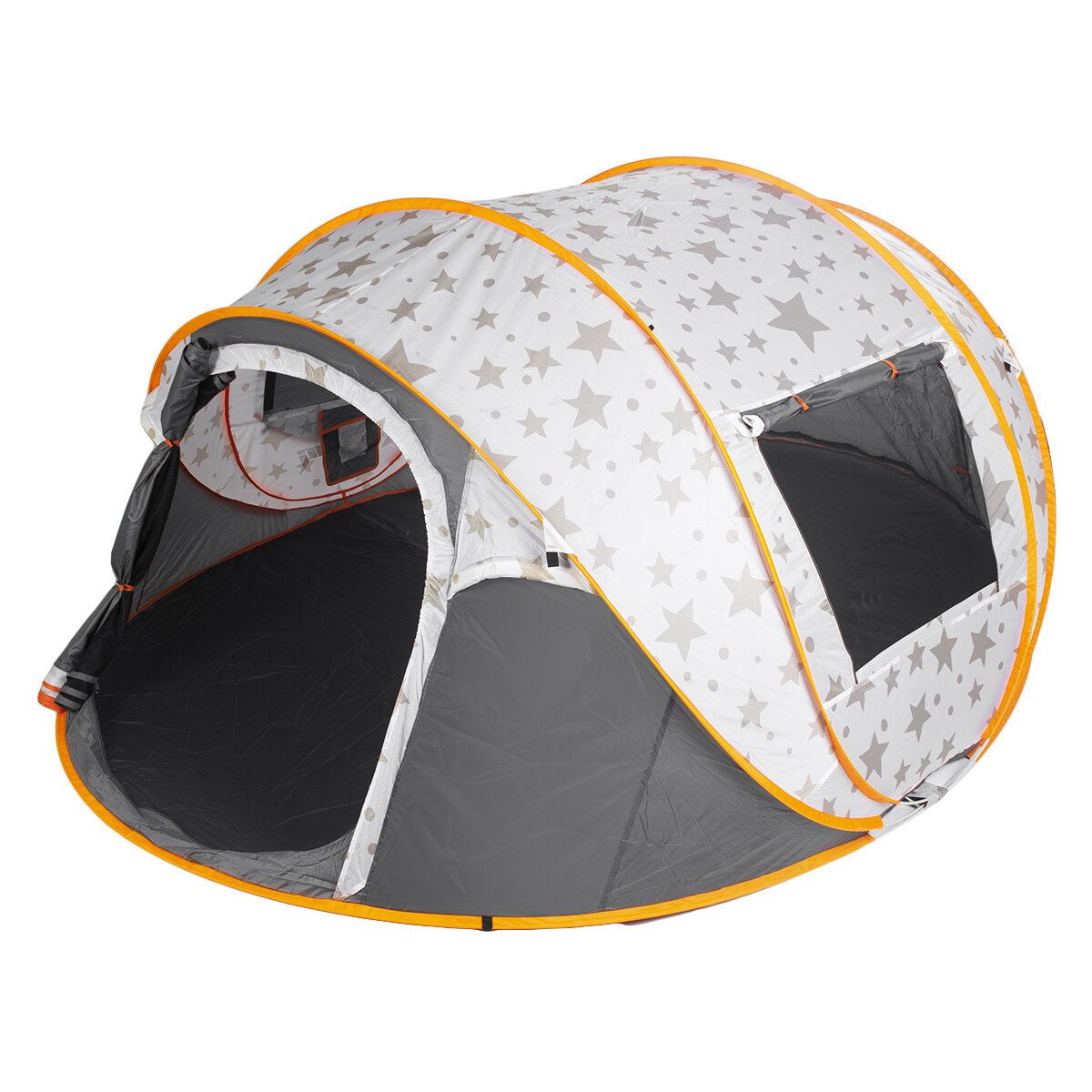 ürkçe: 5-6 Kişilik Kamp Çadırı Plaj Çadırı Aile Güneşlik Çift Kapılı Otomatik Kanopi Açık Hava Seyahati