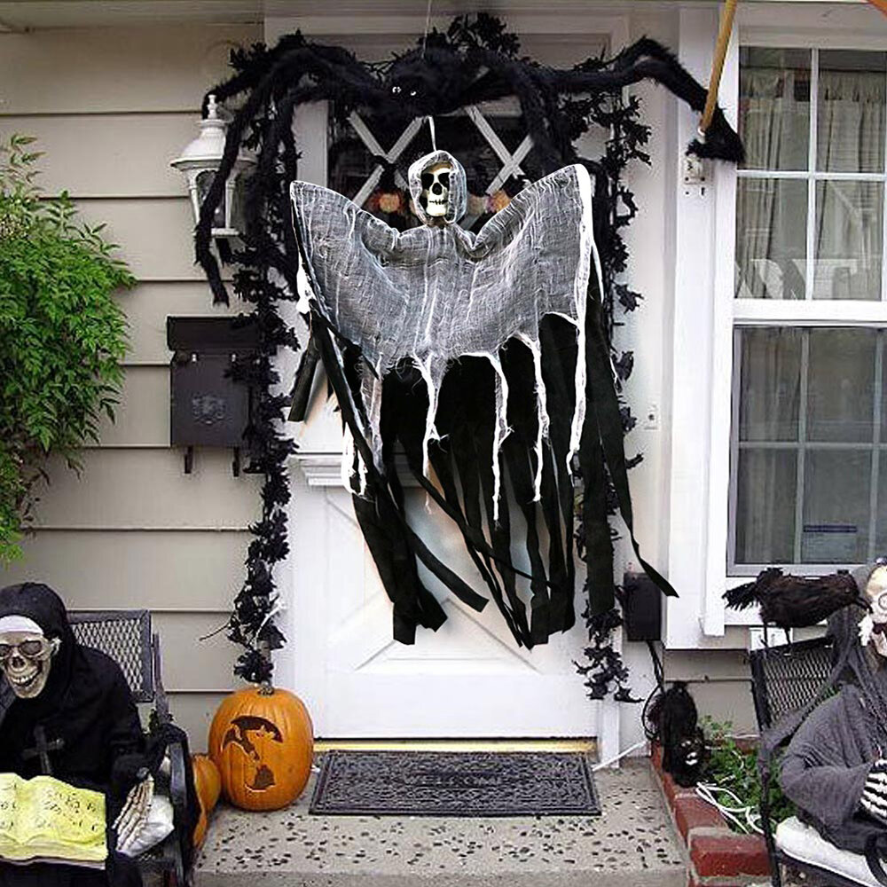 

Halloween Hanging Ghost Horror Props Creepy Skeleton Animated Skeleton Grim Reaper Home Bar Party Decoration