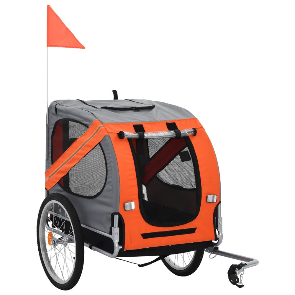 Luxuries 91764 Pet Bike Trailer Suitable for Big and Small Dogs, Folding Storage, Detachable, Easy to Install, Breathabl