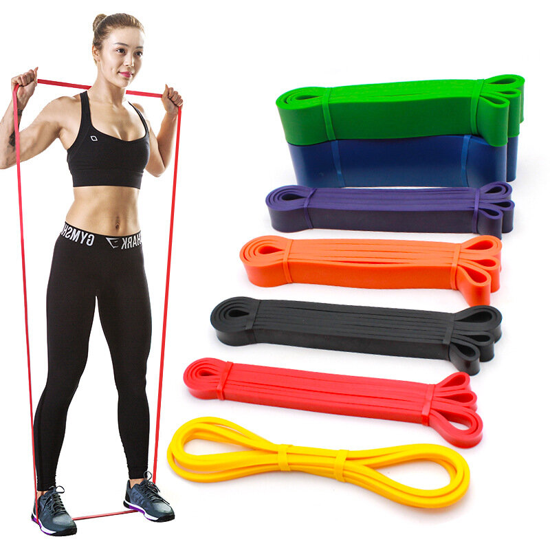 1pc 15-175LB Fitnessweerstanden Pilates Yoga Band Multifunctionele sport Elastische rubberen band