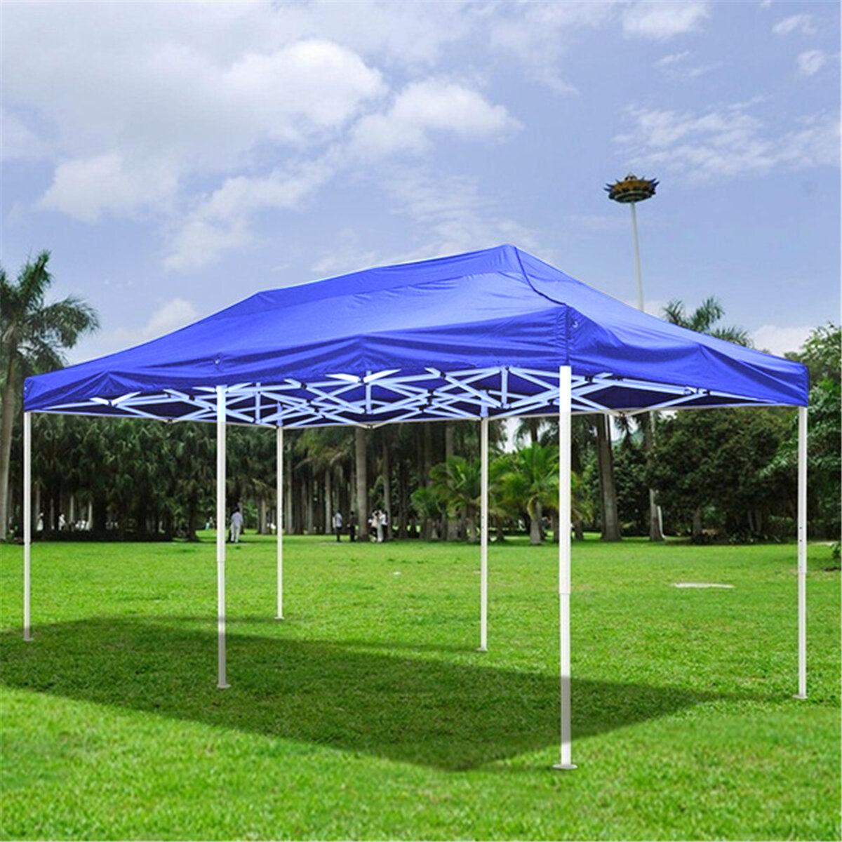 10x15ft Gazebo Canopy 420D Sun Vervang Canopy Top Vervanging Tent Patio Garden Canopy