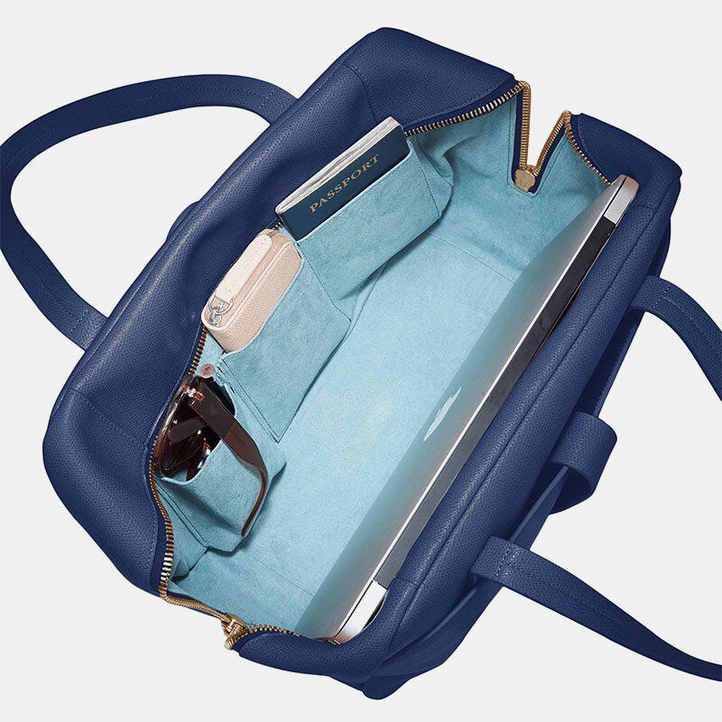 

Brenice Women Faux Leather Large Capacity Multifunction 12 Inch Laptop Handbag Shoulder Bag Tote