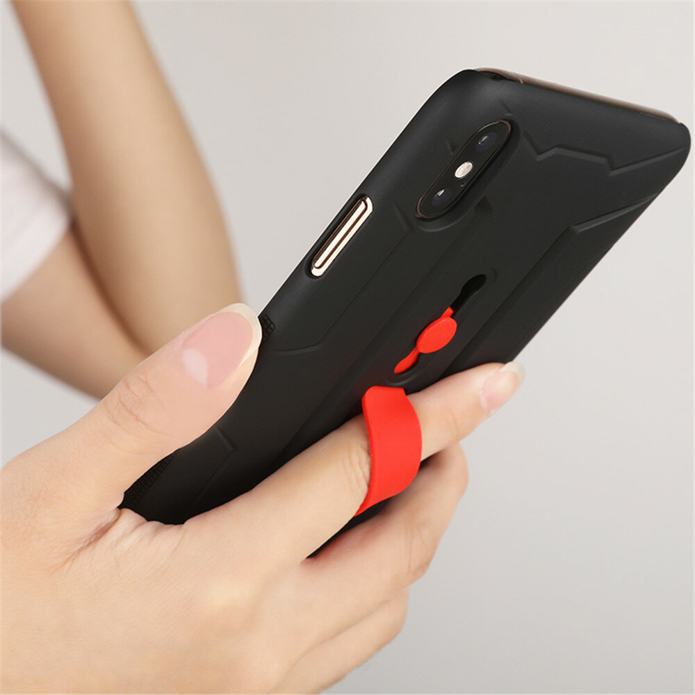 NILLKIN Matte Hidden Finger Ring Holder Shockproof Back Cover Protective Case for iPhone XS MAX