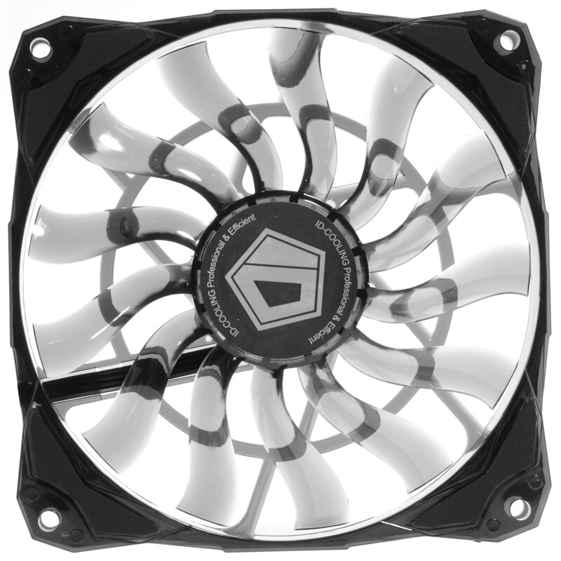

ID-COOLING 120mm PWM Controlled Cooling Fan With De-vibration Rubber Big Airflow of 53.6CFMSlim 15mm Thickness Best fo
