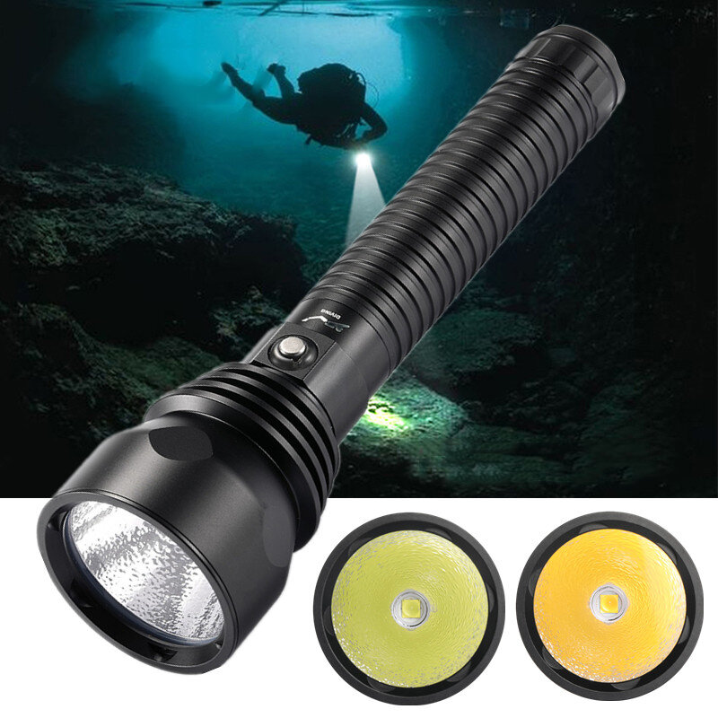 

XANES® 3000LM Underwater 100m 3000K/6000K Diving Flashlight LED Fill Light IPX-8 High Power Fishing Lamp Outdoor Camping