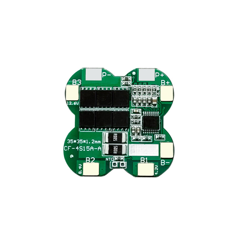 4S 4 Series 14.8V 12A Same-port Lithium Battery Protection Board with Temperature Control