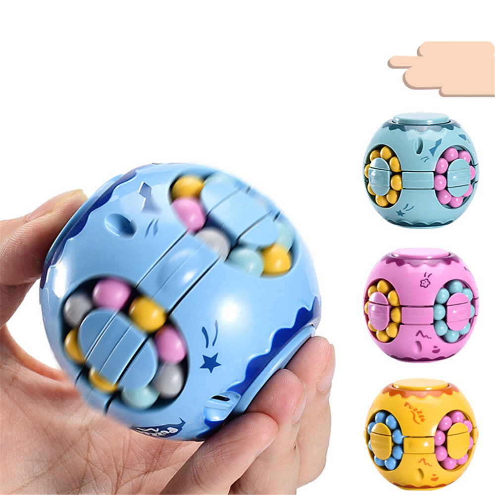WEE Vingertop Magische Bonen Stress Roterende Gyroscoop Ronde Cube Speelgoed Kinderen Volwassen Educ