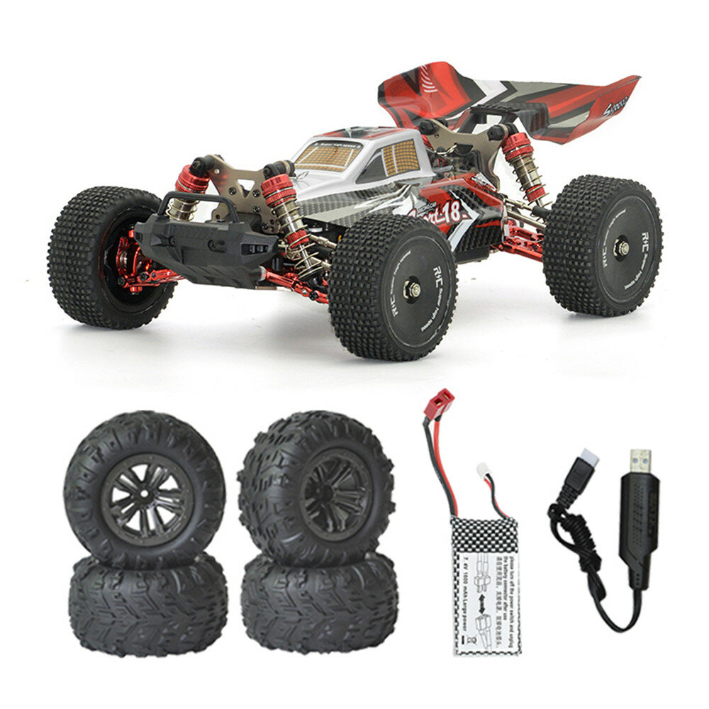 

XLF F18 RTR 1/14 2.4G 4WD 60km/h Brushless RC Car Full Proportional Upgraded Metal Vehicles Models