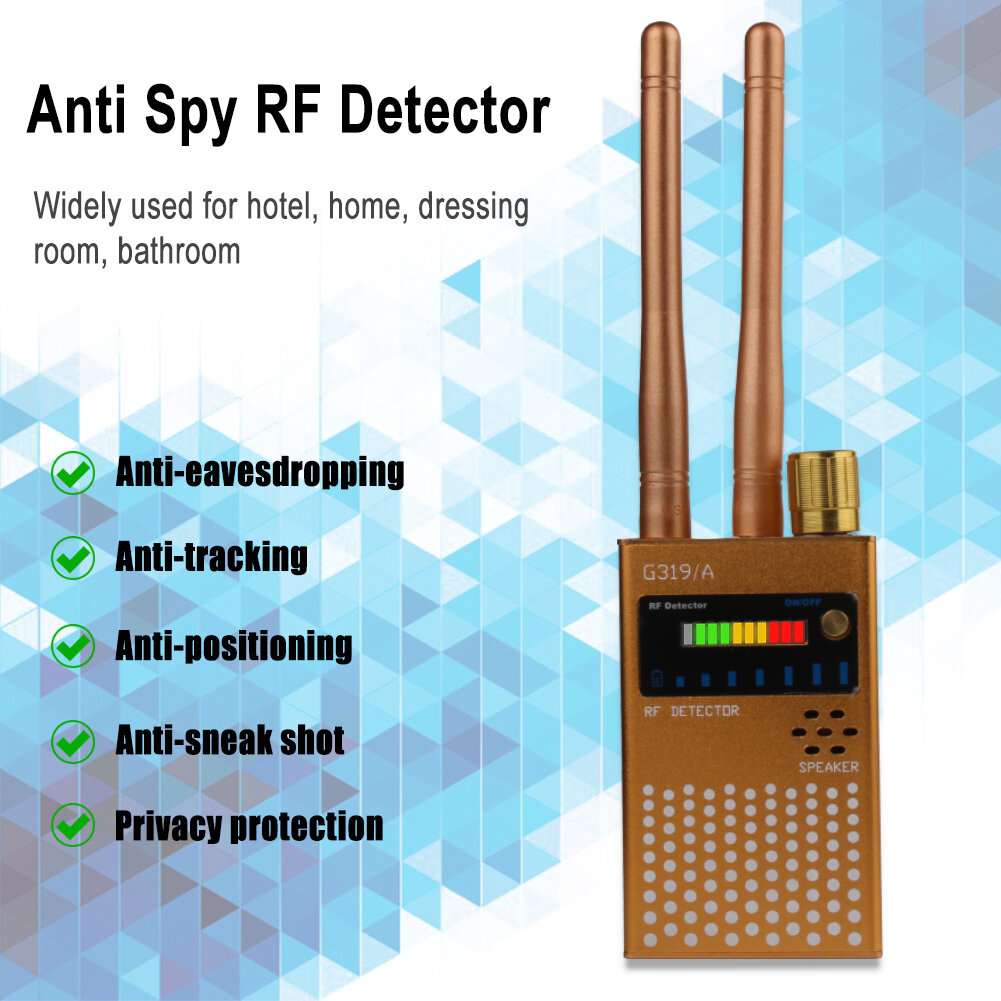 

Anti Wiretappings Wireless Detector RF Signal Bug GPS GMS Finder Tracker Scanner Locator Protect Security