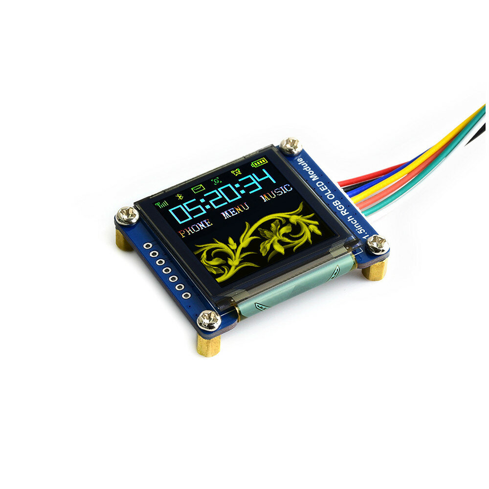 

Waveshare® 1.5 inch RGB OLED Display Expansion Board 128×128 65K Color SPI Communication Compatible with Jetson Nano