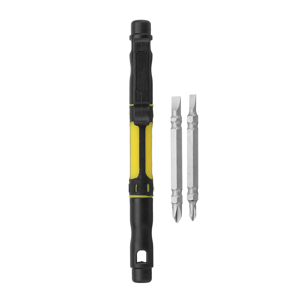 Effetool Multi functional 4 in 1 Alloy Screwdrivers Pen Style Interchangeable Repair Tool