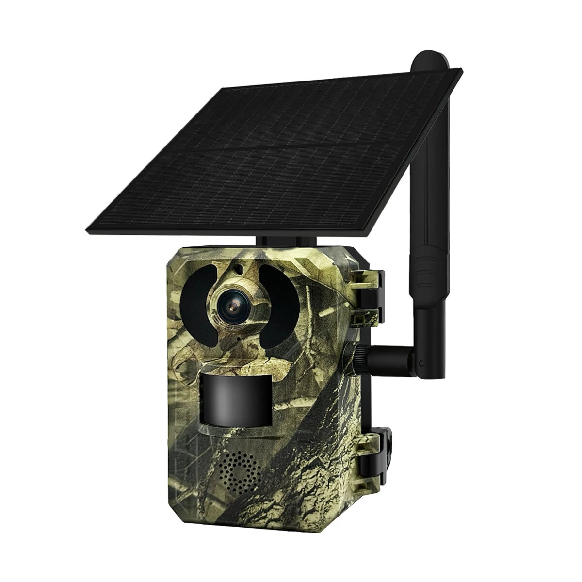Câmera de caça ESCAM QF380 4G 4MP com painel solar