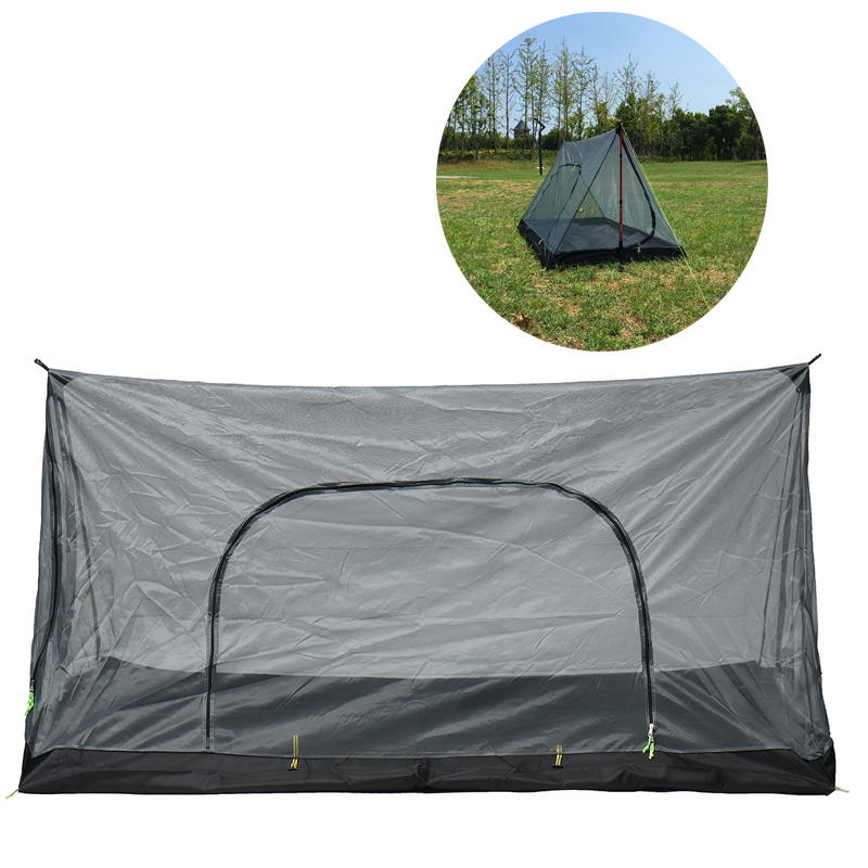   Anti Mosquito Mesh sátor hordozható ultrakönnyű 1-2 személyes szabadtéri kemping sátrak tengerparti hálósátrak
