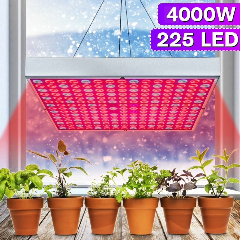 

4000W 225 LED Grow Light Растение Гидропонный Полный Спектр Комнатный Растение Цветок