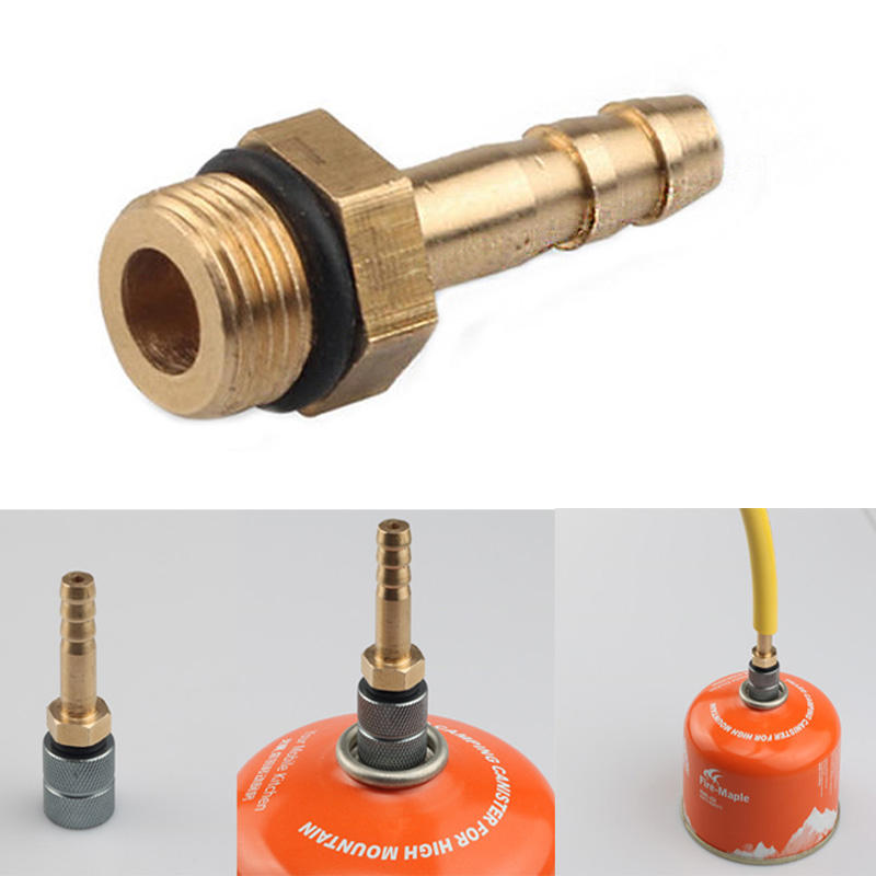 Adaptateur de valve de commutation de brûleur de poêle extérieur 6mm / 10mm pour se connecter aux bouteilles de gaz GPL