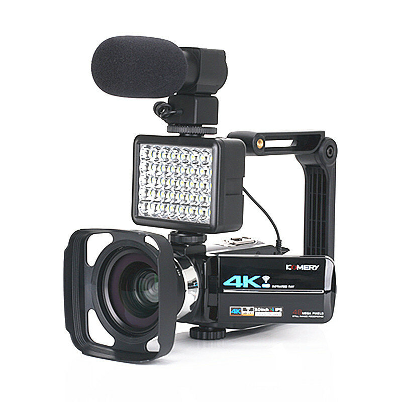 KOMERY AF2 48M 4K Video Camera for Vlogging Live Camcorder NightShot Anti-shake Camcorder WIFI APP Control DV Video Reco