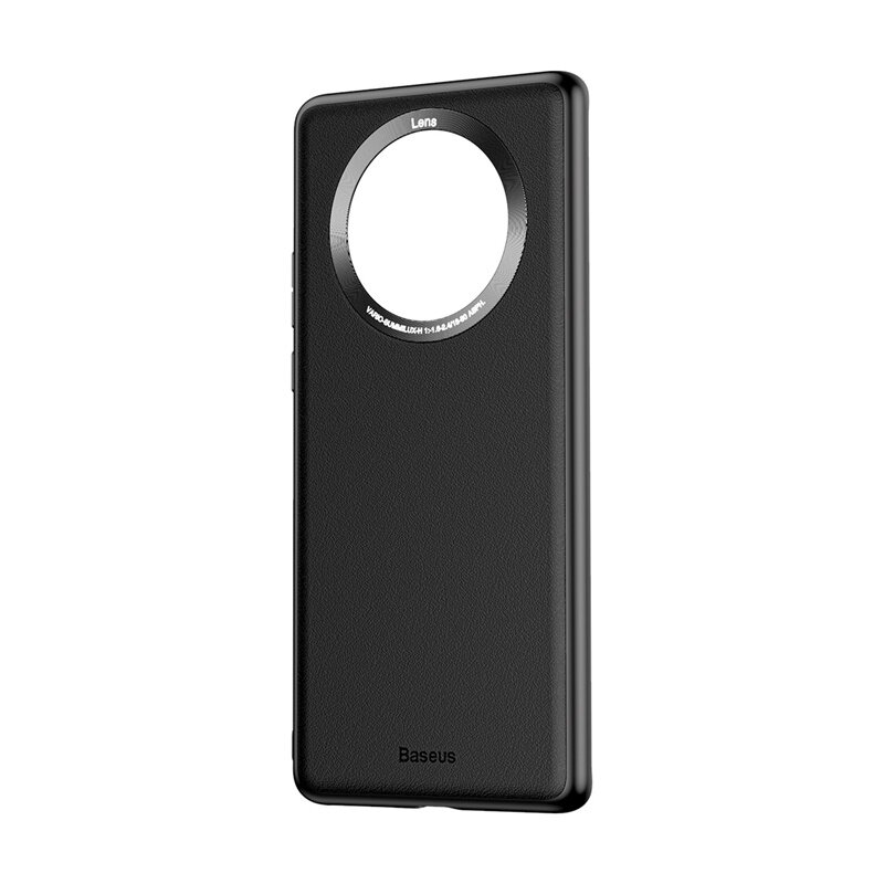 Baseus Alloy Leather Protective Phone Case Plain Leather+PU Cover with Protection Lens for Mate50/50E 50Pro