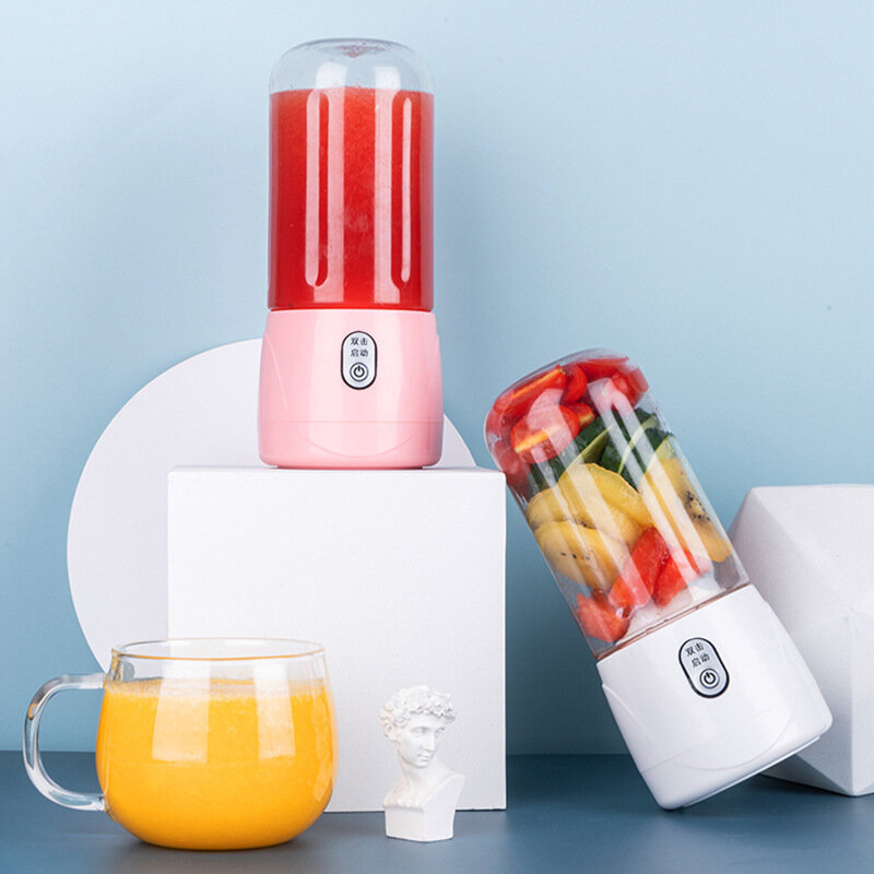 400 ml Persoonlijke Blender USB Juicer Cup DIY Elektrische Sapcentrifuge Cup voor Fruit Groenten Babyvoeding Camping Reizen