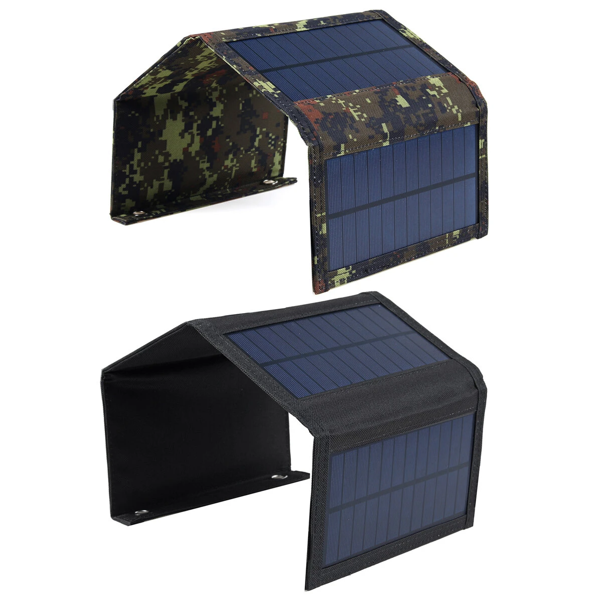 Black/camouflage 10w foldable solar panel