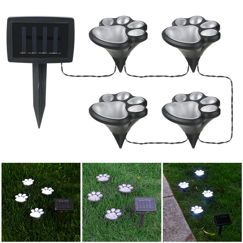 LED Solar Lawn Lights One to Four Ground Outdoor Waterproof Solar Garden Decoration Lamps Pathway Yard Landscape Lighting