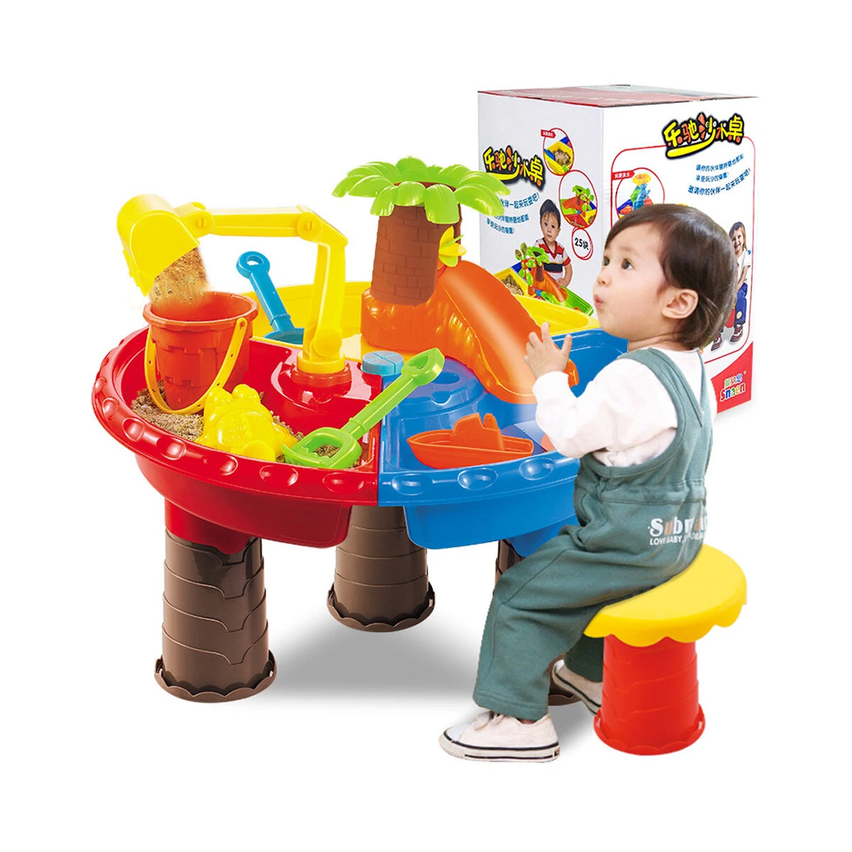 2 in 1 multi-style summer beach sand kids play water digging sandglass play sand tool set toys for kids perfect gift