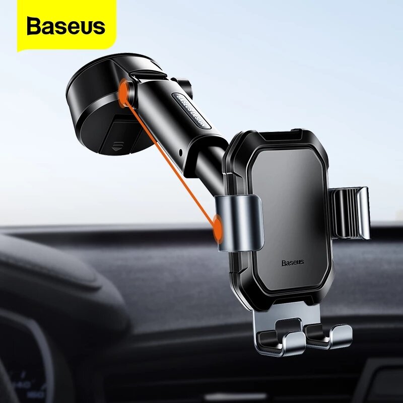 

Baseus Universal 360° Rotating Gravity Linkage Auto Lock with Telescopic Arm Car Dashboard Windshield Suction Cup Mount