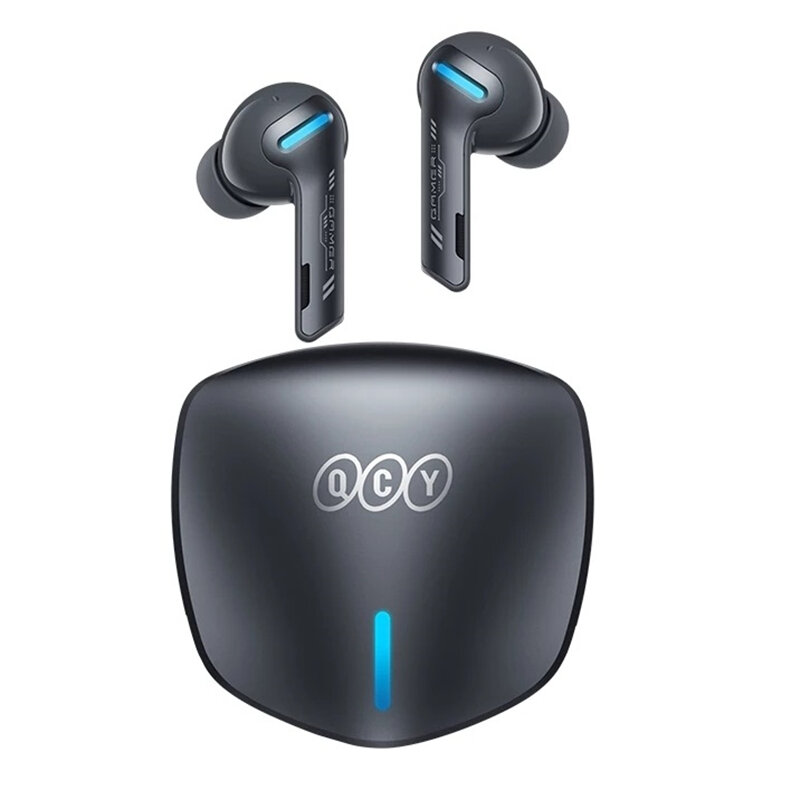 QCY G1 TWS bluetooth 5.2 Earphone Gaming Earbuds 45ms Low Latency Stereo 4 Mic ENC Wireless Charging