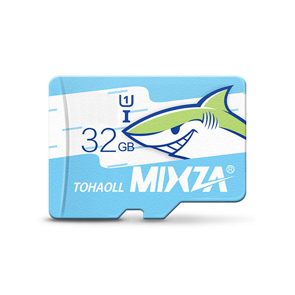 MIXZA Shark-editie geheugenkaart 32GB TF-kaart Class10 voor smartphone-camera MP3