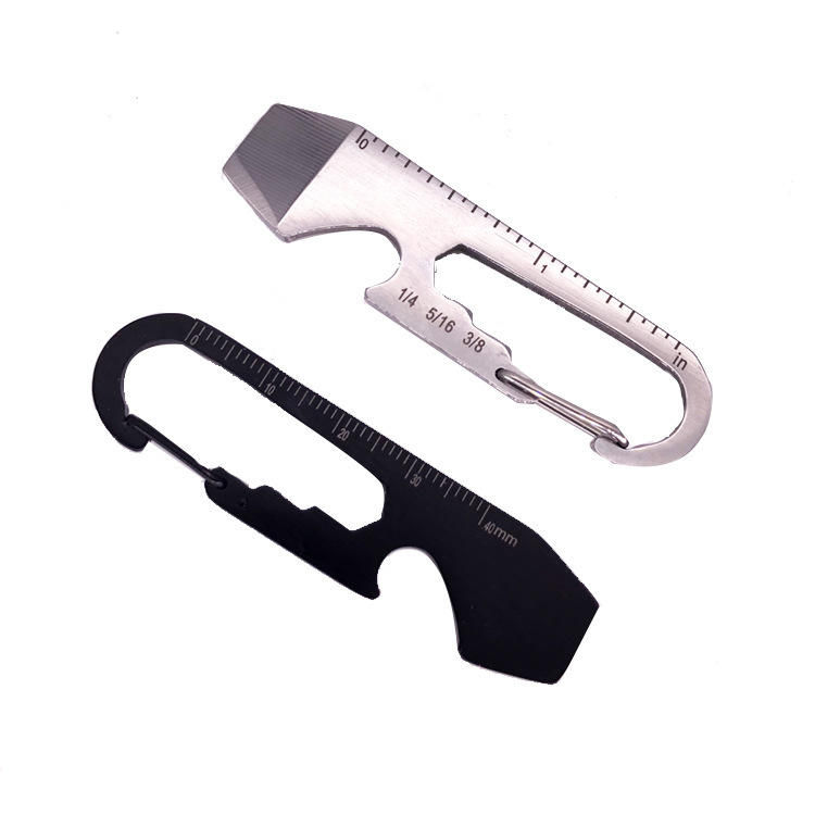IPRee® 5 Em 1 Multifuncional EDC Keychain Ferramentas Kit Abridor de Garrafa De Aço Inoxidável chave Escala Régua Cortador