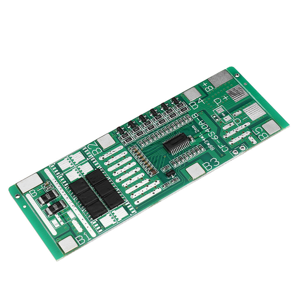 

6S 6 Strings 24V 20A/40A Power Tools Same Port Solar Lithium Battery Protection Board BMS with Balance