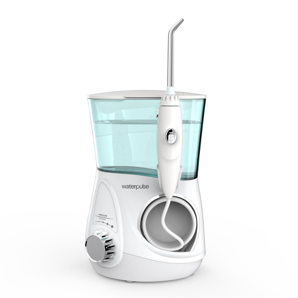 

Waterpulse V600G 700ml Oral Irrigator 5pcs Tips Dental Water Flosser Electric Cleaner Oral Hygiene Dental Flosser