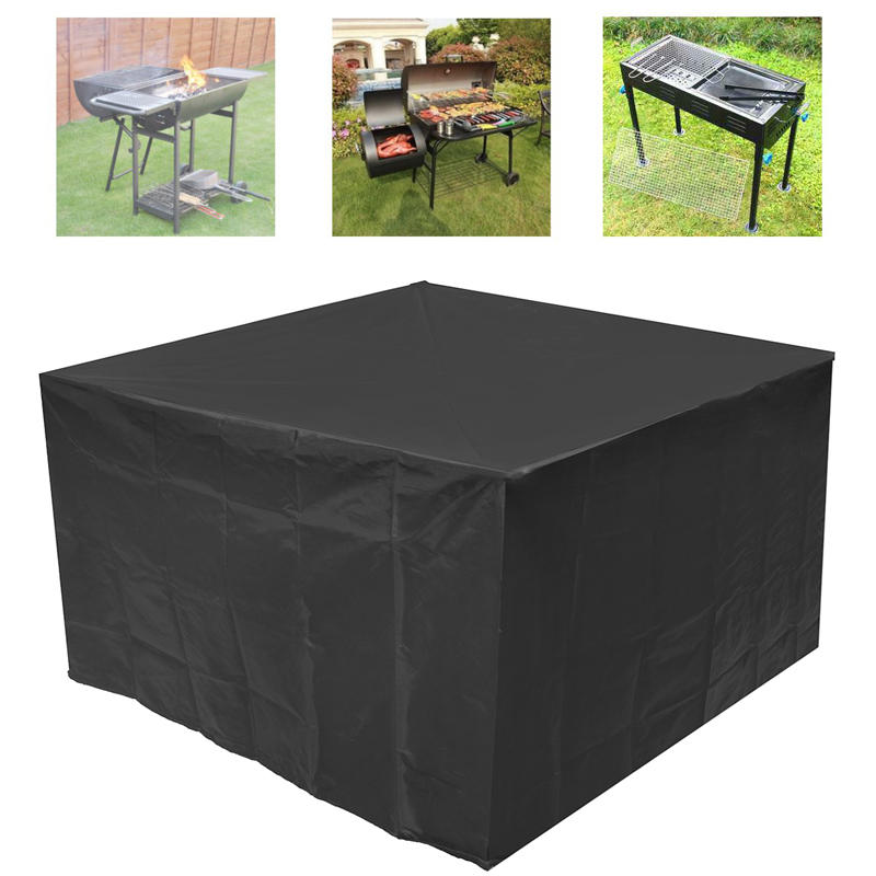3 Size Black Waterproof BBQ Cover Outdoor Rain UV Proof Canopy Dust Protector BBQ Mat Accessories