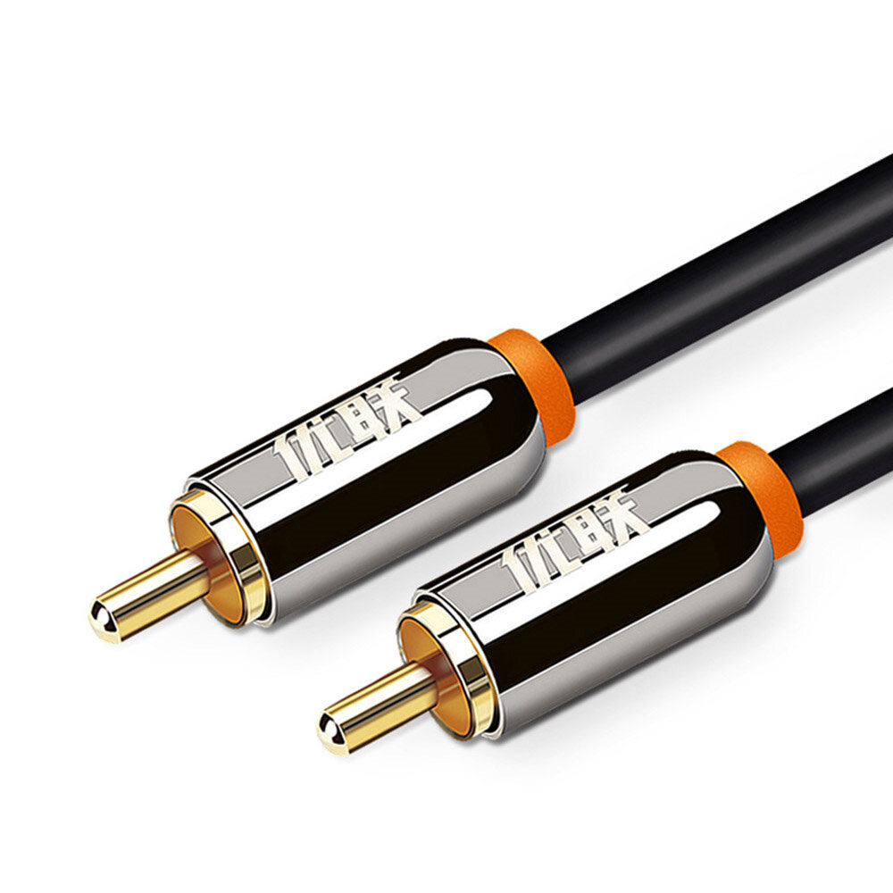 

Unnlink Coaxial Cable 1M Stereo Digital RCA Hifi Audio Cable Male to Male 24K Gold-plated Amplifier Balance Cord for Spe