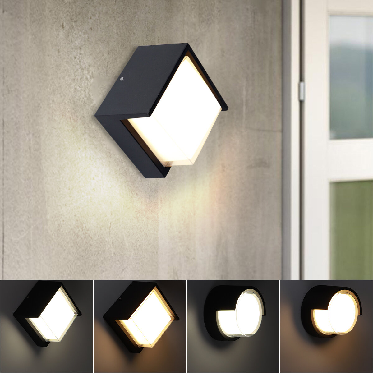Modern Exterior LED Wall Light Sconce Waterproof Outdoor Ceiling Lamp Fixture 