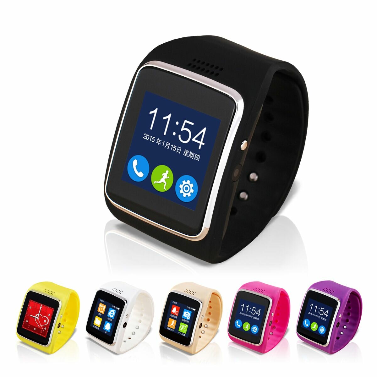 ELEGIANT Z30 Sport Bluetooth Smart Watch Gezondheid Stappenteller Slaapbewaking voor Android-telefoo