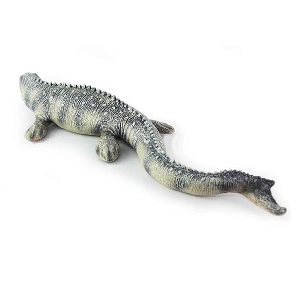 17/" Lifelike Shape Animal Mosasaurus Dinosaur Model Cretaceous Period Kids Toy #