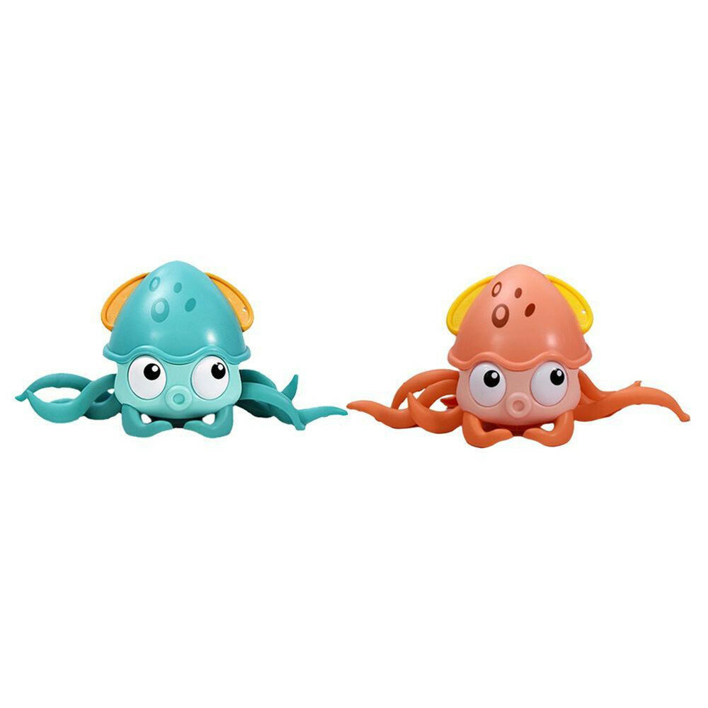 Amphibious Drag And Playing Octopus On The Chain Bathroom Water Toys Matchmaking Baby Crabs Clockwork Bath Toys Walking