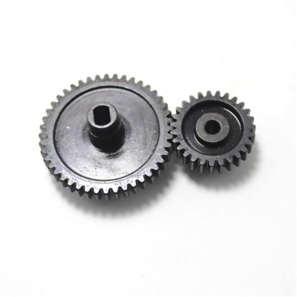 2Pcs/set Decelerate Steel Gear+Motor Gear For Wltoys 144001 124018 124019 RC Car Parts