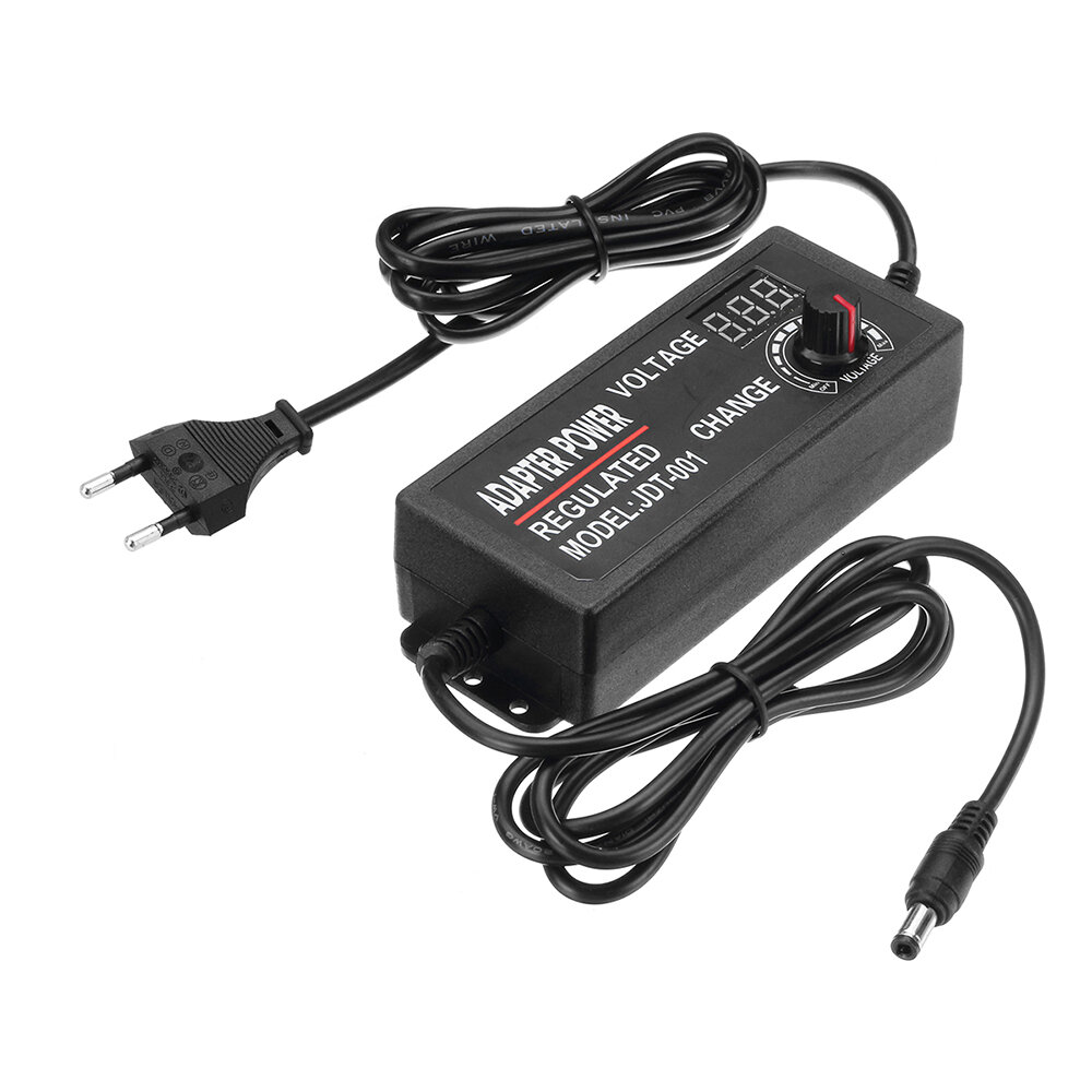 Excellway 3-24V 3A 9-72W Dispay AC/DC Adapter Regulated Power Supply 12V DC Voltage Regulator Adapter
